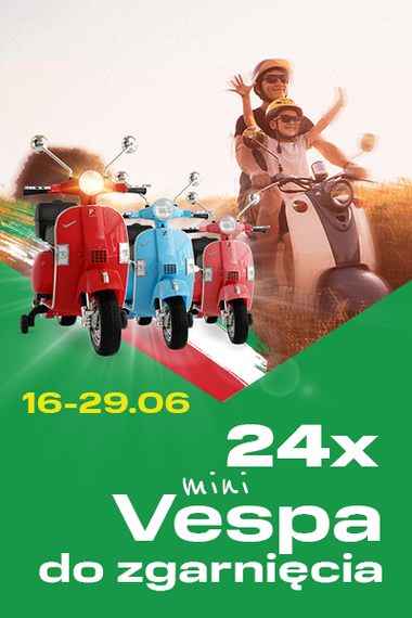 TU Wygrasz mini Vespę