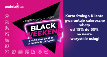 BLACK WEEKEND w Pralni EBS