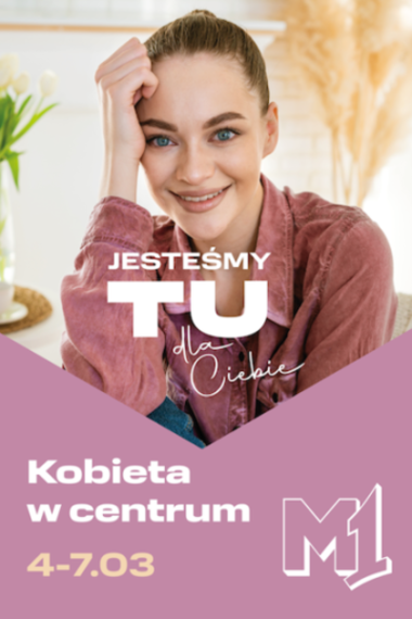 Kobieta w centrum
