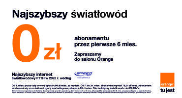 Najszybszy światłowód Orange 