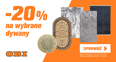 - 20% na wybrane dywany