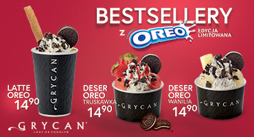 Lody, desery oreo
