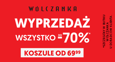 Wyprzedaż do -70% w WÓLCZANKA 