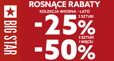 ROSNĄCE RABATY W BIG STAR!