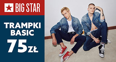 WSZYSTKIE TRAMPKI BASIC w CENIE 75 zł. w BIBG STAR w M1 Marki!