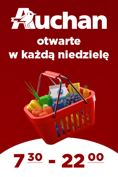 Auchan - otwarte w  niedziele