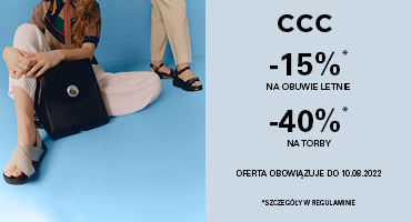 15% obuwie letnie, 40% wybrane torby