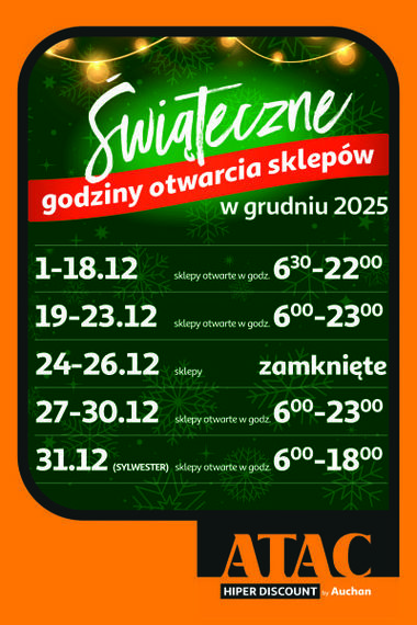 Godziny otwarcia ATAC