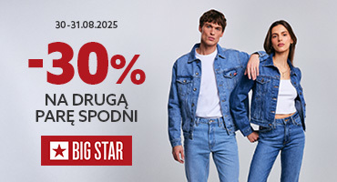 -30% NA DRUGĄ PARĘ SPODNI W BIG STAR