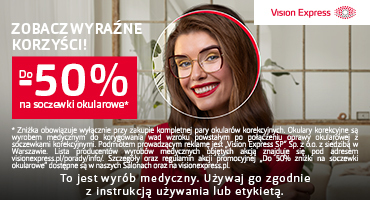 Vision Express -50% na soczewki