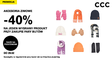 -40% na zimowe akcesoria w CCC!