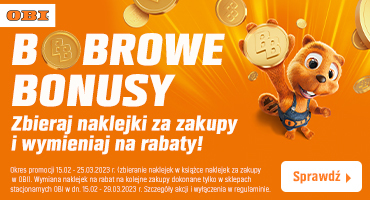Bobrowe Bonusy w OBI