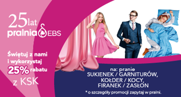 Promocja na 25 lat Pralni EBS