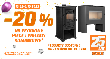 -20% na wybrane piece 