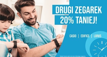 -20% na drugi zegarek