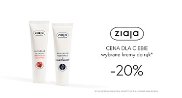 wybrane kremy do rąk -20% w ZDC w M1 Marki!