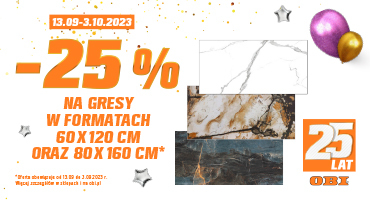 -25% na gresy