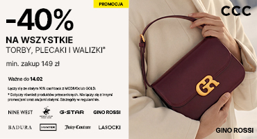 CCC 40% na TORBY, PLECAKI, WALIZKI