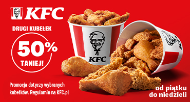 KFC Drugi Kubełek 50% 