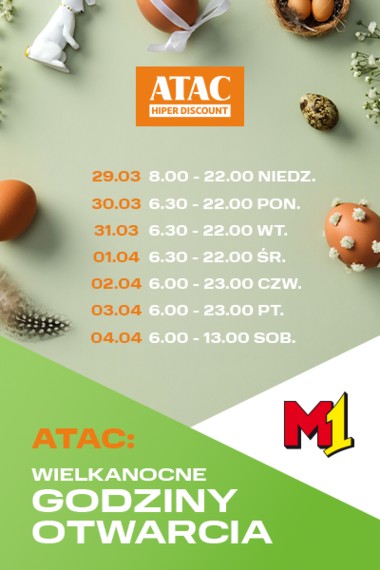 ATAC - Wielkanocne godziny otwarcia