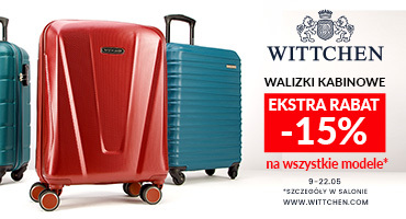DODATKOWY RABAT NA WALIZKI KABINOWE