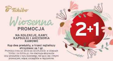 Wiosenna promocja 2+1 w Tchibo 